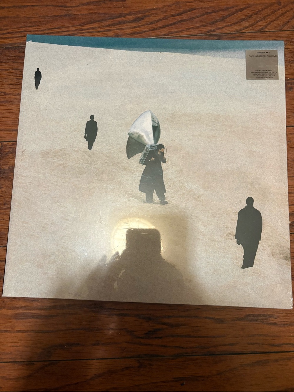 James Blake Record Album Art Print - Beige & Teal Surreal Scene